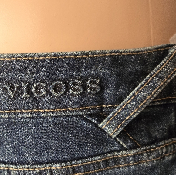 Vigoss Womens 31 The Chelsea Boot Cut Denim Jeans Y2k Classic W31 L33 Dark wash - Picture 12 of 12